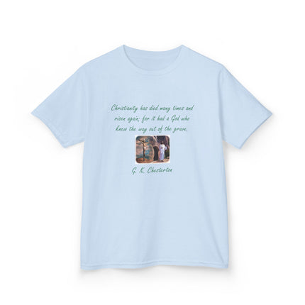 Inspirational Kids Tee – Chesterton Quote – Heavy Cotton – XS–XL