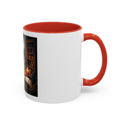 Moonlit Witch Cats Coffee Mug — Gothic Cat Magic Tea Cup (11/15oz)