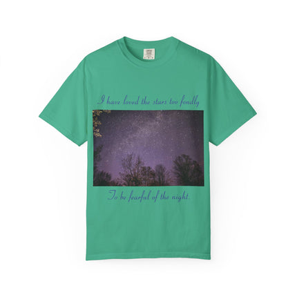 Unisex Starry Night T-Shirt - "I have loved the stars too fondly" Quote