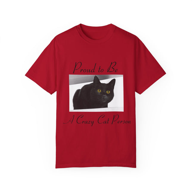 Proud to Be a Crazy Cat Person T-Shirt – Unisex Tee for Cat Lovers