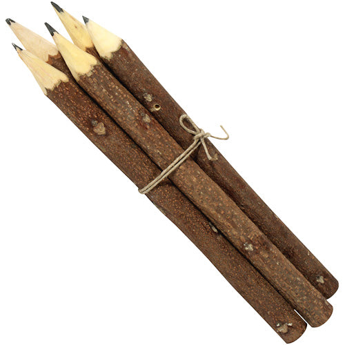 Set of 5 Neem Wood Pencils-1