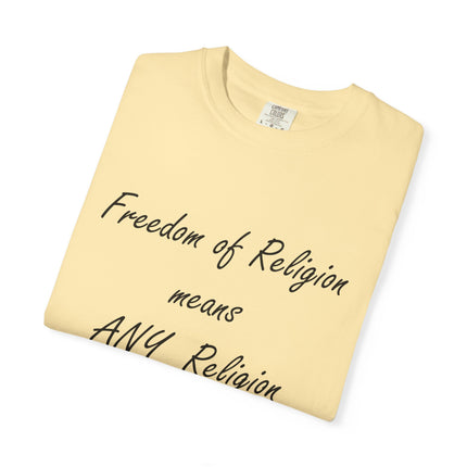 Freedom of Religion Unisex T-Shirt - Comfortable & Statement-Making Tee for All Beliefs