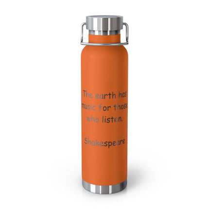 Shakespeare Quote Bottle – 22oz Copper Vacuum Insulated Gift