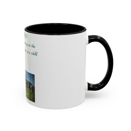 Flower Child Accent Coffee Mug - 11 oz Inspirational Gift