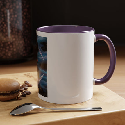 Moonlit Cat Coffee Mug — Whimsical Night Sky Art for Cat Lovers (11/15oz)