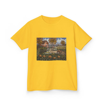 Inspirational Kids Heavy Cotton Tee - Cozy & Uplifting Design for Everyday Wear