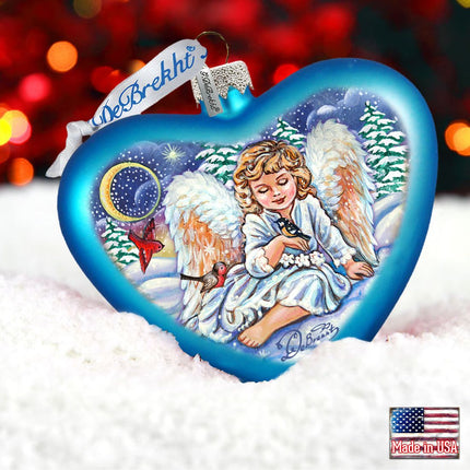 Girl Angel Glass Ornament by G. DeBrekht - Christmas Decor - 753-011-1