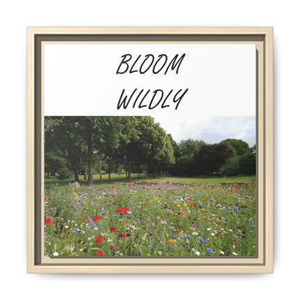Bloom Wildly Framed Canvas Print — Wildflower Meadow Wall Art