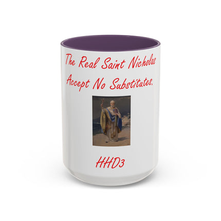 Saint Nicholas Accent Mug – 15oz Ceramic Holiday Drinkware
