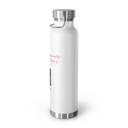 22oz Copper Bottle – Reflect on Jesus – Saint Faustina Design