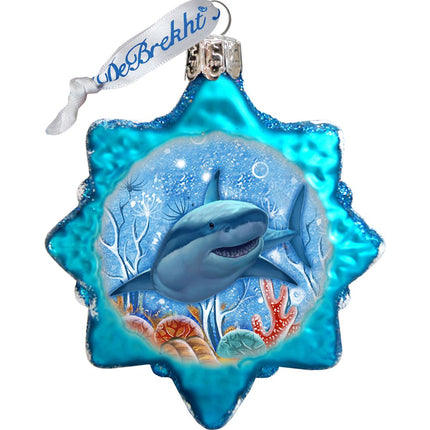 Under the Sea Mercury Glass Ornaments Set of 3 by G. DeBrekht - Coastal Holiday Decor - 770136S3-1