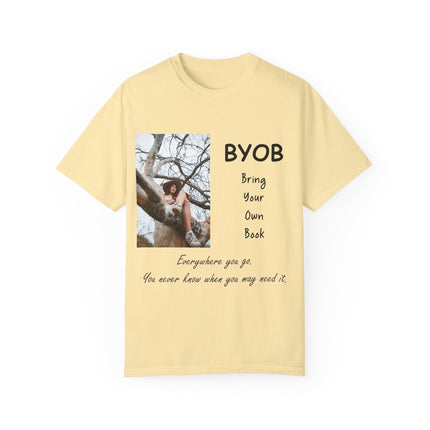 BYOB T-Shirt – “Bring Your Own Book” – Unisex Literary Design