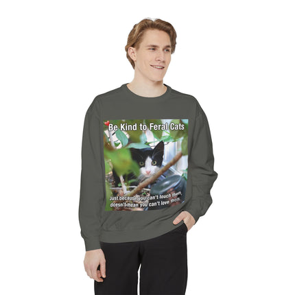 Be Kind to Feral Cats Sweatshirt — Animal Rescue Crewneck