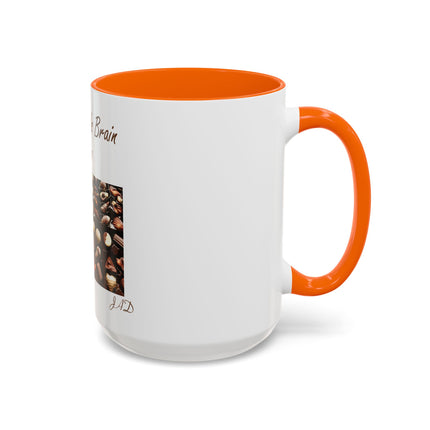 Chocolate Is Brain Fuel Coffee Mug — Chocolate Lovers Accent Mug (11/15oz)