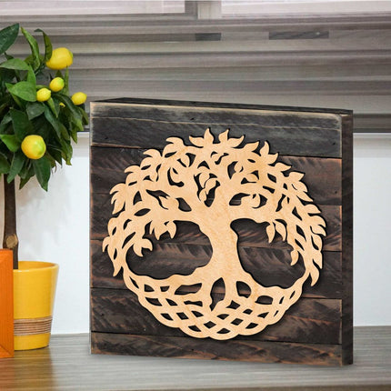 Tree of Life Celtic Art Wooden Wall Art by Celtic Art - Celtic Décor - 953167B-2