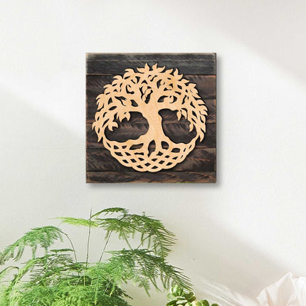 Tree of Life Celtic Art Wooden Wall Art by Celtic Art - Celtic Décor - 953167B-3