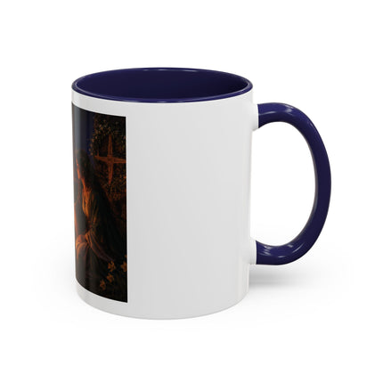 Brigid’s Fire Accent Coffee Mug — Pagan Imbolc Celebration Tea Cup (11/15oz)