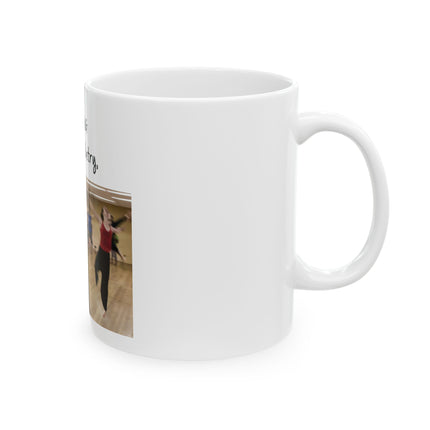 Dancing Is Silent Poetry Ceramic Mug — Dance Class Gift (11oz/15oz)