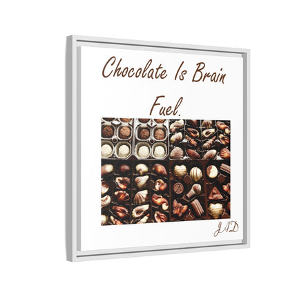 Chocolate Is Brain Fuel Canvas Print
