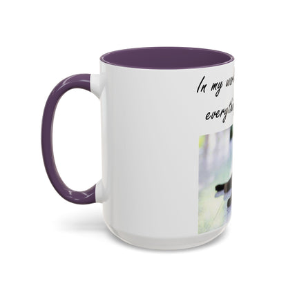 Black Cat Accent Ceramic Mug – “A Cat Makes Everything Better” – 15oz