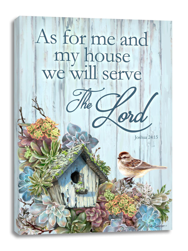 Serve the Lord Wooden Wall Art by D. Gelsinger - Nativity Holiday Décor - 95666B-1813-DG-0