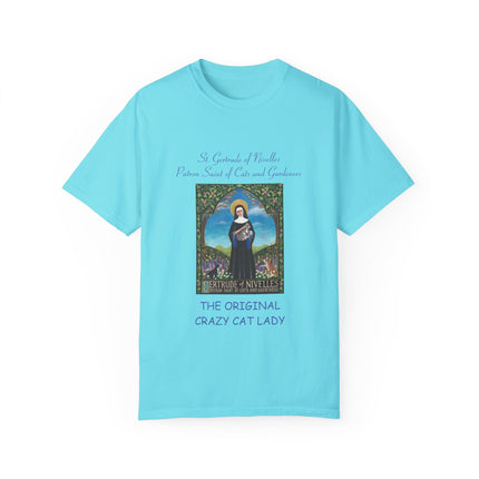 Saint Gertrude Cat Lady Tee – Unisex, Whimsical Design