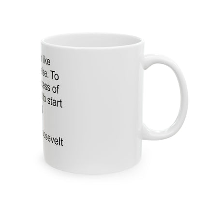 Theodore Roosevelt Quote Mug — "Old age is like everything else. To make a success of it, you've got to start young." — Ceramic Coffee [...]