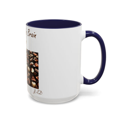 Chocolate Is Brain Fuel Accent Mug – 15oz – Sweet & Smart Gift