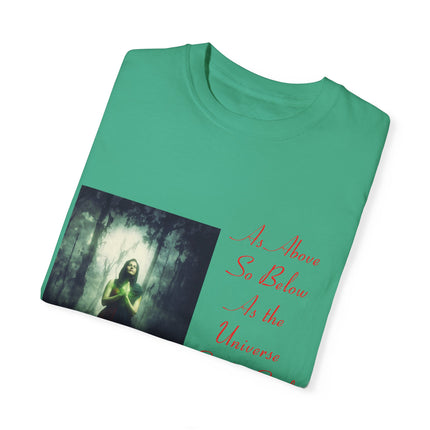 Mystic Quote T-Shirt – “As Above So Below” Graphic Tee (Unisex)
