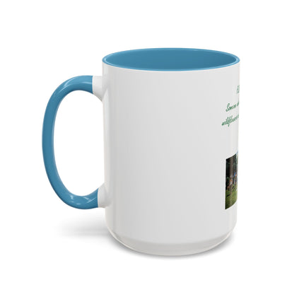 Flower Child Coffee Mug — 'Flower Child' Photo Mug with Green Script (11/15 oz)