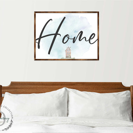 Home - Wooden Housewarming Gift - Contemporary Decor - Wall Decor - Farmhouse Sign - 310338-2