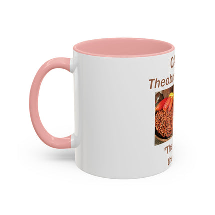 Cacao Accent Mug – "Food of the Gods", 11oz Ceramic