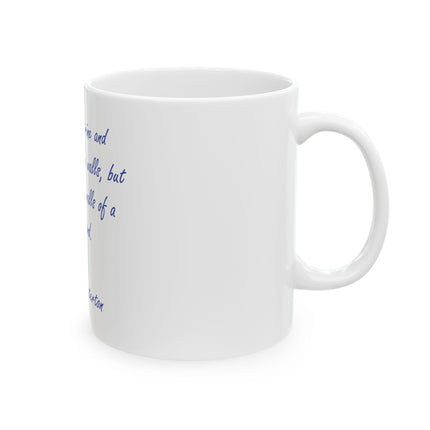 Chesterton Quote Ceramic Mug — "Catholic doctrine and discipline may be walls..." (11oz & 15oz)