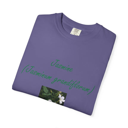 Jasmine Flower Unisex Garment-Dyed T-Shirt - The King of Flowers Design