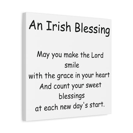 An Irish Blessing Canvas Print — Inspirational Religious Wall Art