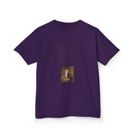 Kids Graphic Tee — Whimsical Poem & Owl Art