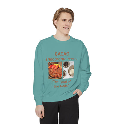 Cacao Sweatshirt - The Food of the Gods - Unisex Garment-Dyed Comfort