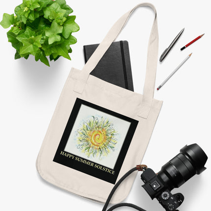 Summer Solstice Tote – Organic Canvas Bag for Seasonal Joy