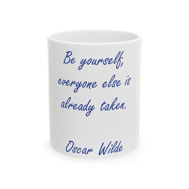 Inspirational Ceramic Mug – “Be Yourself” Quote, 11oz Gift