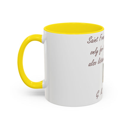 Accent Coffee Mug – Saint Francis Tribute – 11oz Ceramic