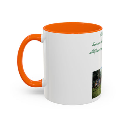 Flower Child Accent Coffee Mug - 11 oz Inspirational Gift