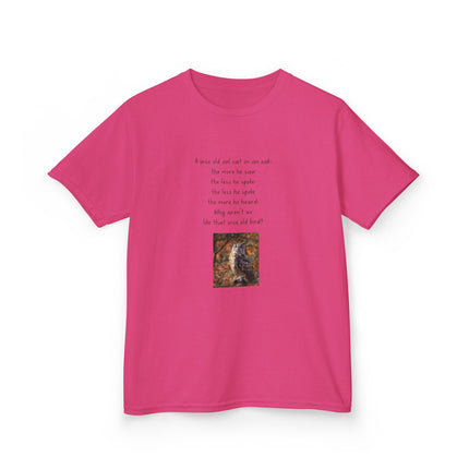 Kids Graphic Tee — Whimsical Poem & Owl Art