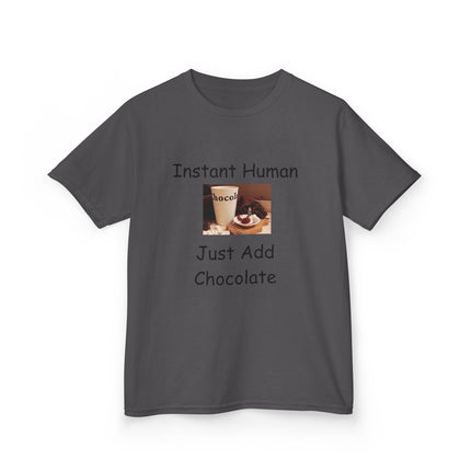 Instant Human Kids Tee – Funny Chocolate Shirt for Sweet Personalities