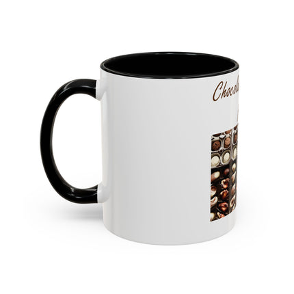Chocolate Is Brain Fuel Accent Mug – 11oz – Sweet & Smart Gift