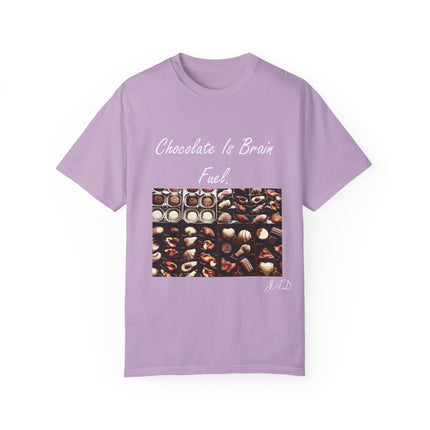 Chocolate Is Brain Fuel Tee – Unisex Garment-Dyed T-Shirt