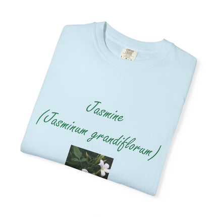 Jasmine Flower Unisex Garment-Dyed T-Shirt - The King of Flowers Design