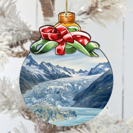 The Beauty That is Alaska Wooden Ornaments by G.Debrekht - Wildlife Holiday Decor - 870029-2