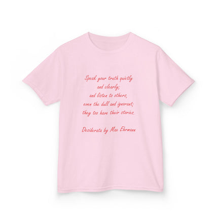 Kids Empowerment T-Shirt – “Speak Your Truth” – Cotton