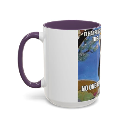 Accent Coffee Mug – Cat & Saint Humor – 15oz Gift Idea