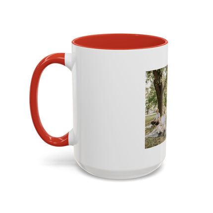 Inspirational Photo Accent Coffee Mug — “Don’t regret growing older. It is a privilege denied to many.”